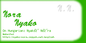 nora nyako business card